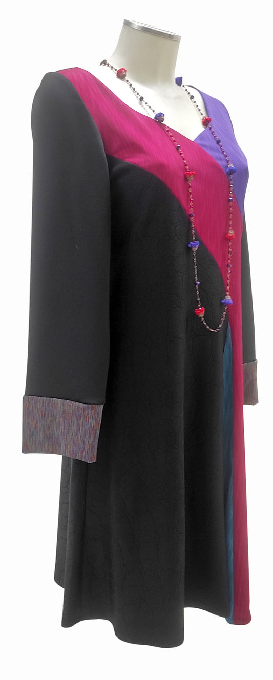 Abito Trapezio LYCRA Inserti