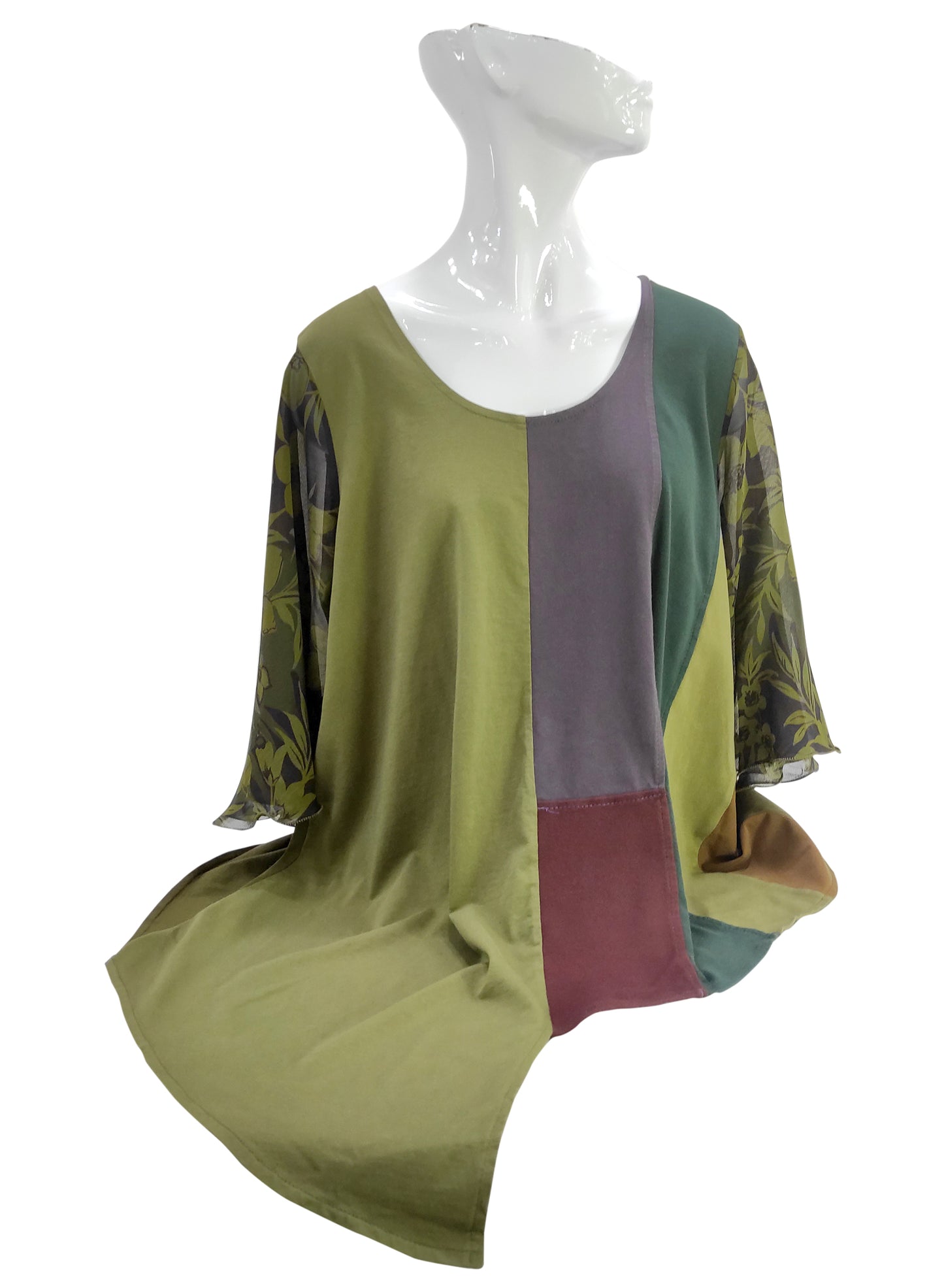 Maglia INSERTI LUNGA Verde Militare