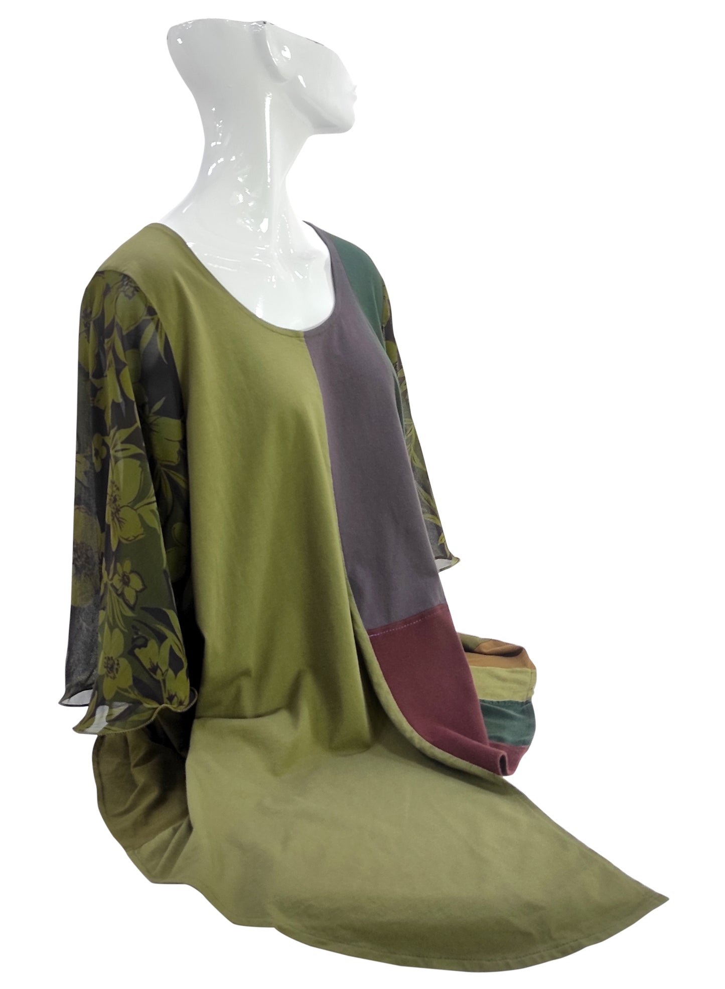 Maglia INSERTI LUNGA Verde Militare