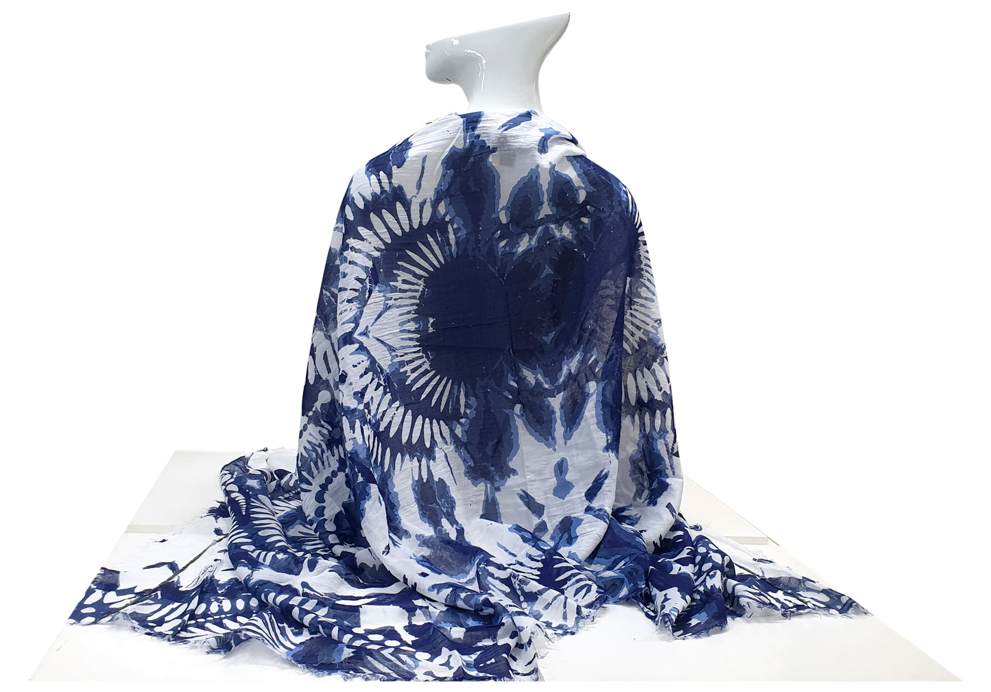Scialle Cotone Denim