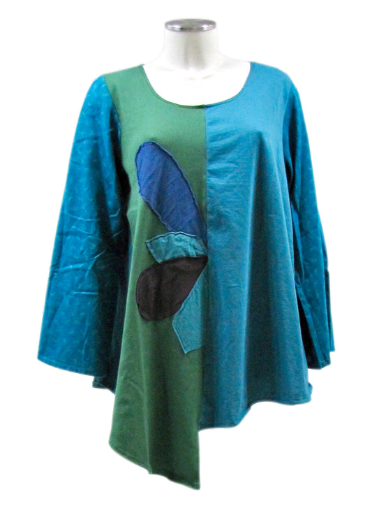 Maglia INSERTI LUNGA Petrolio