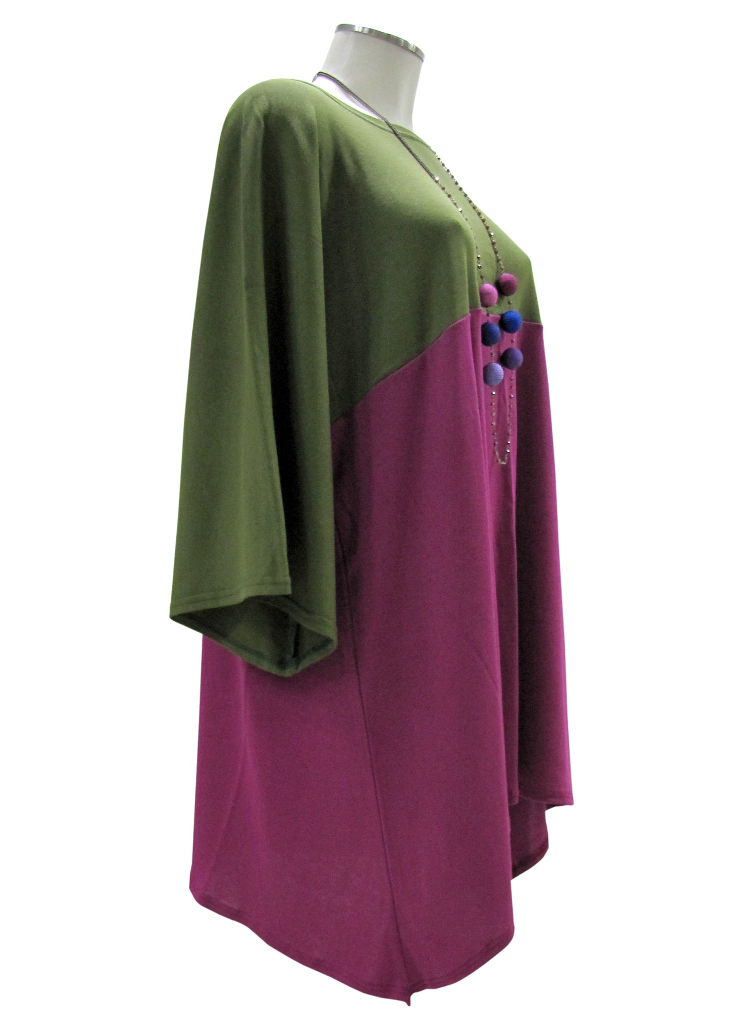 Maglia TRAPEZIO Verde/Mauve