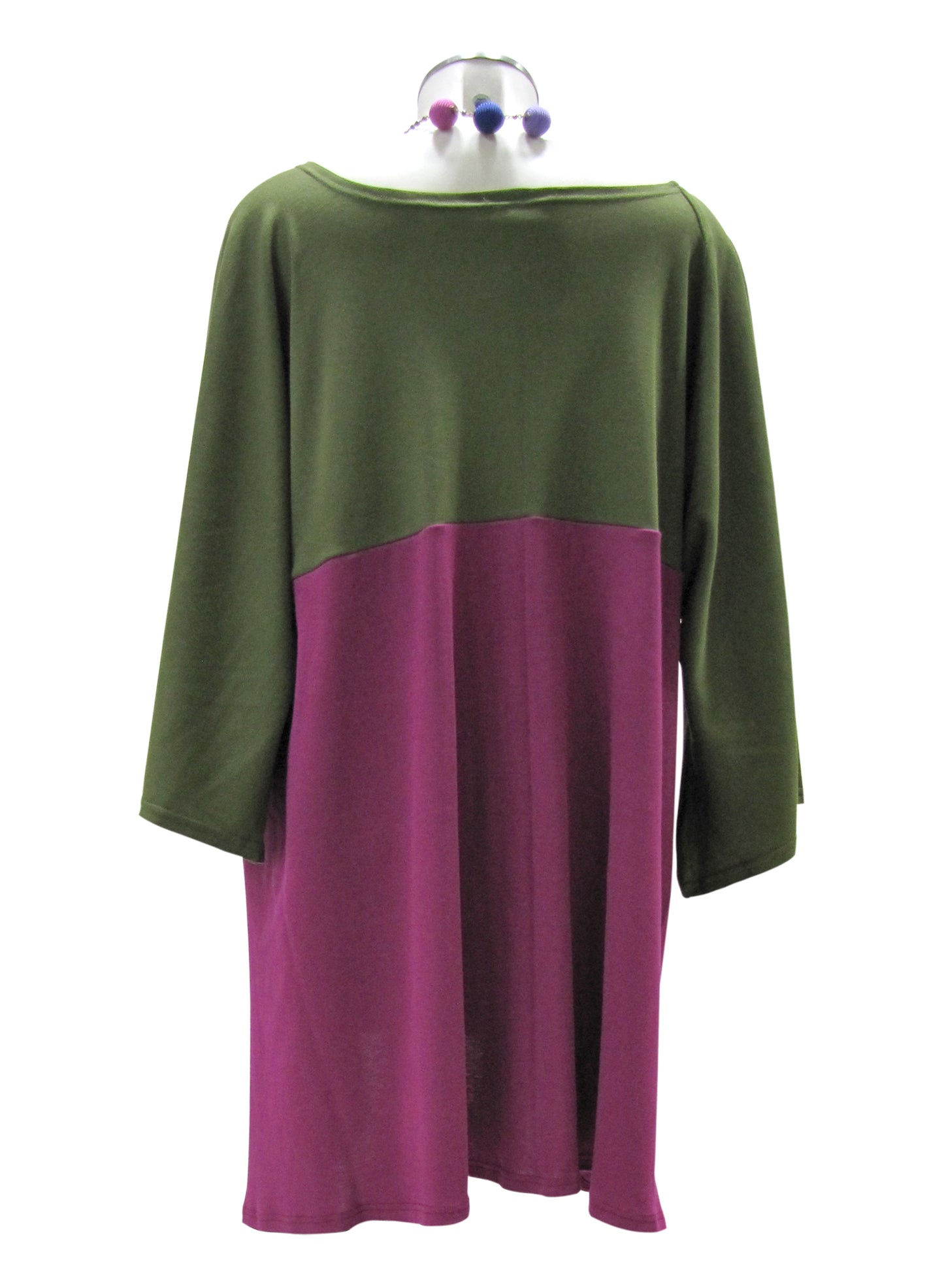 Maglia TRAPEZIO Verde/Mauve