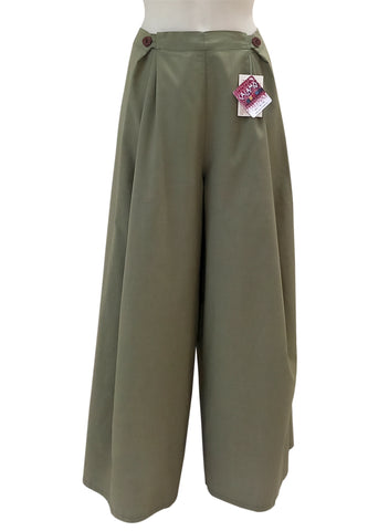 Pantalone BOTTONE C Verde Militare Scuro