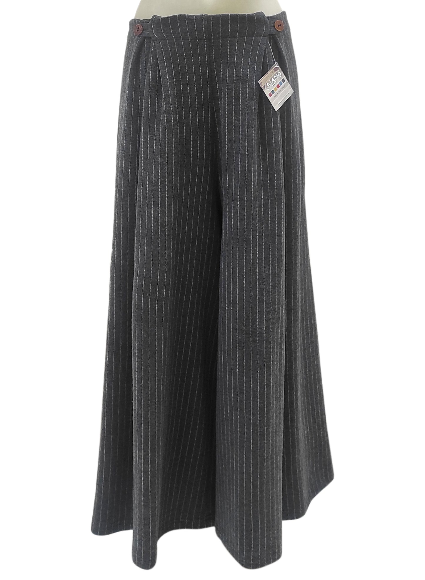 Pantalone BOTTONE Rigato Grigio