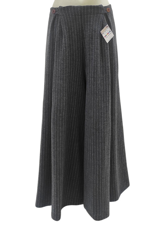 Pantalone BOTTONE Rigato Grigio