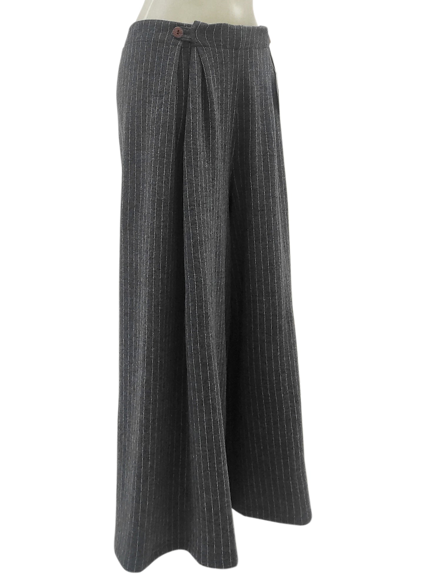 Pantalone BOTTONE Rigato Grigio