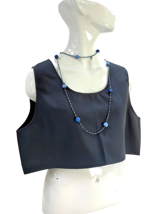 Canottiera TOP corto Blu