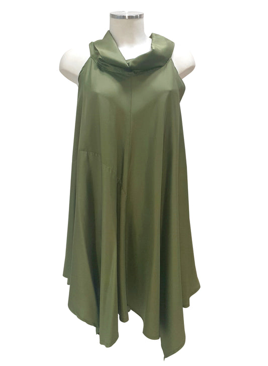 Abito Mini LORELLA Verde Militare