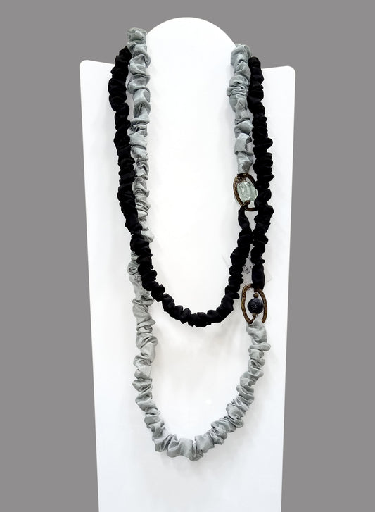 Collana DESIGN Nero/Argento