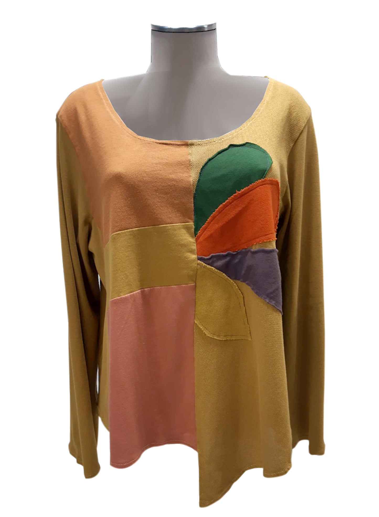 Maglia INSERTI CORTA Senape