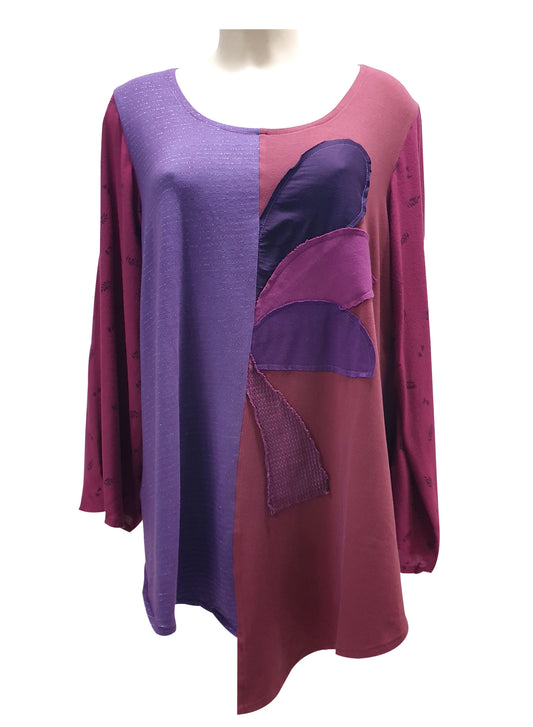 Maglia INSERTI LUNGA Mauve