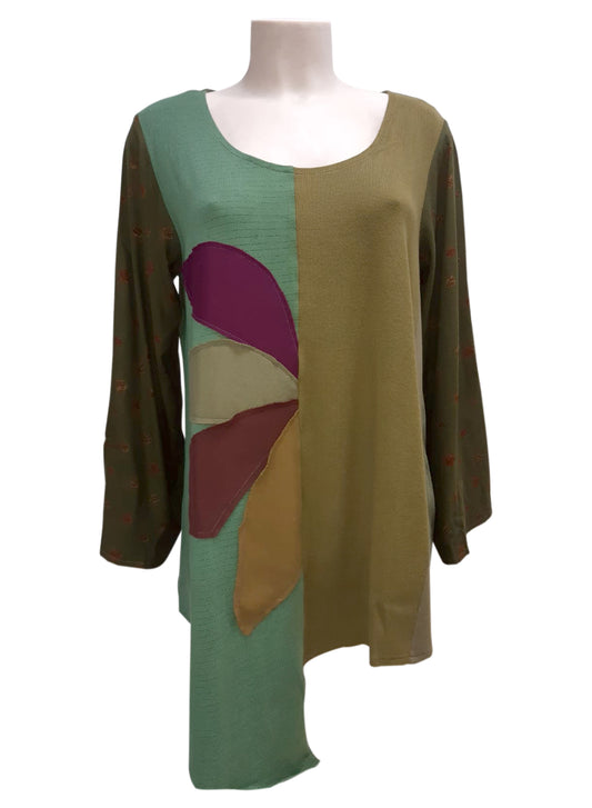 Maglia INSERTI LUNGA Verde Militare