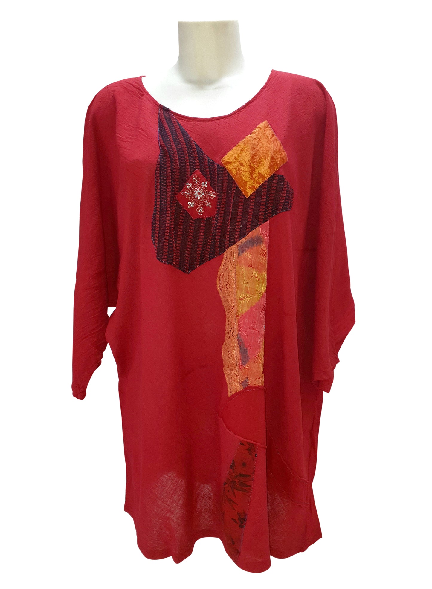Maglia PATCHWORK Rosso