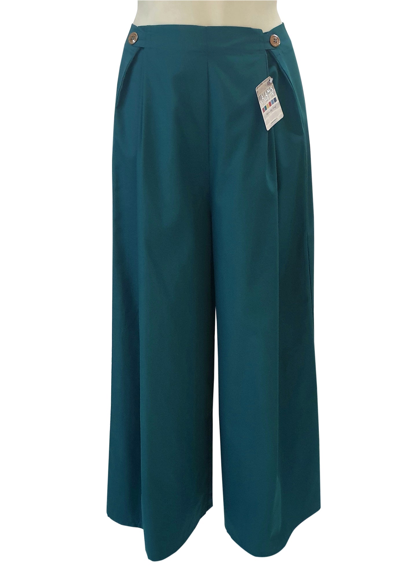 Pantalone BOTTONE Verde Petrolio