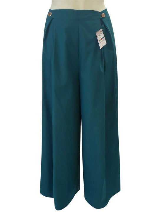 Pantalone BOTTONE Verde Petrolio