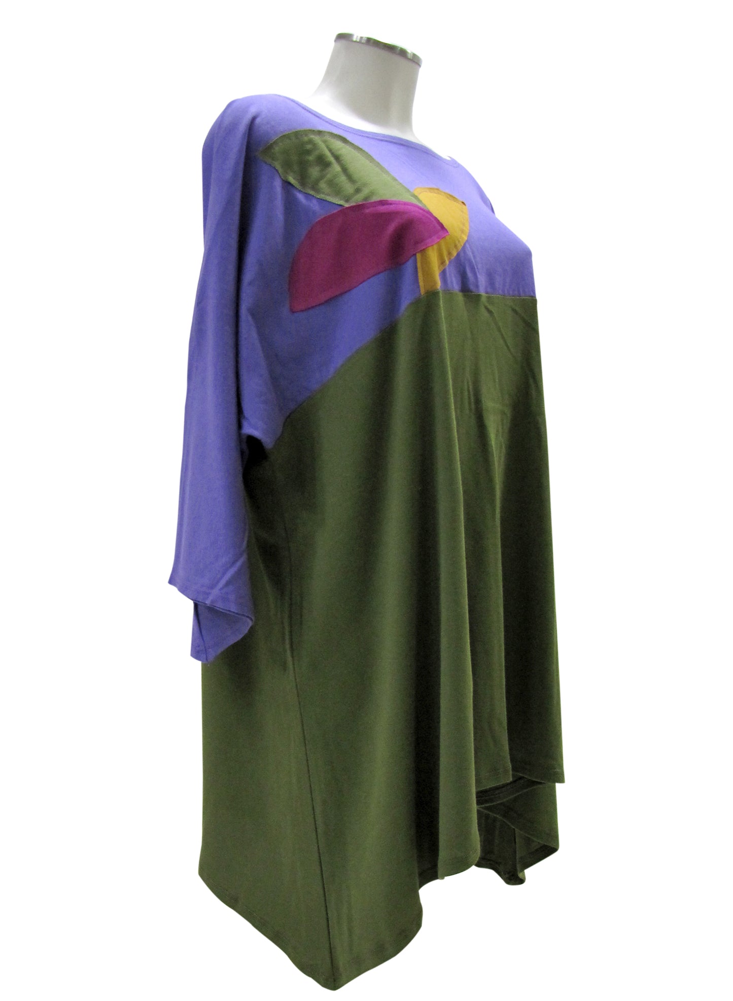 Maglia TRAPEZIO Viola/Verde