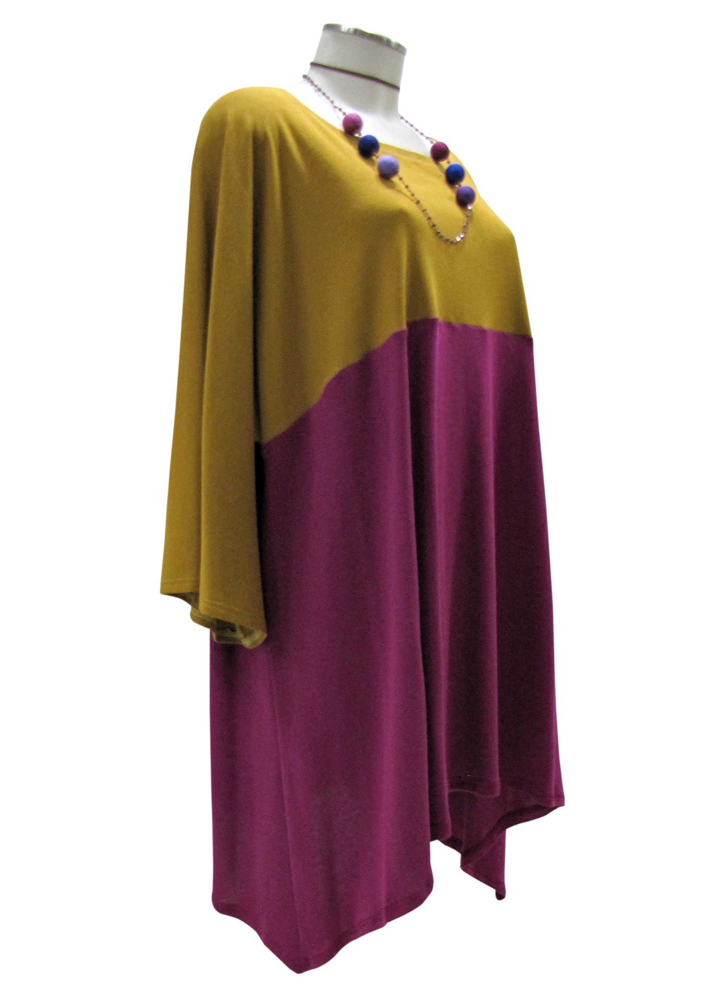 Maglia TRAPEZIO Senape/Mauve