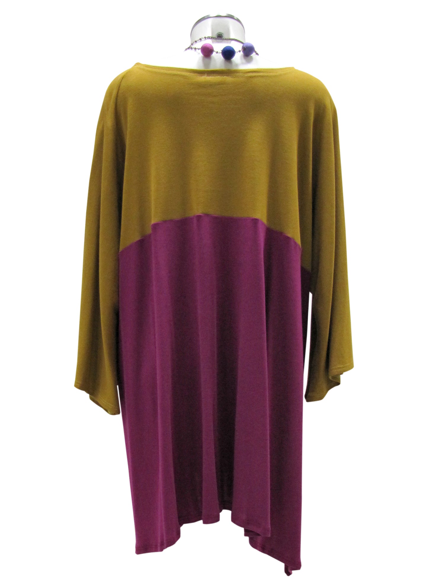 Maglia TRAPEZIO Senape/Mauve