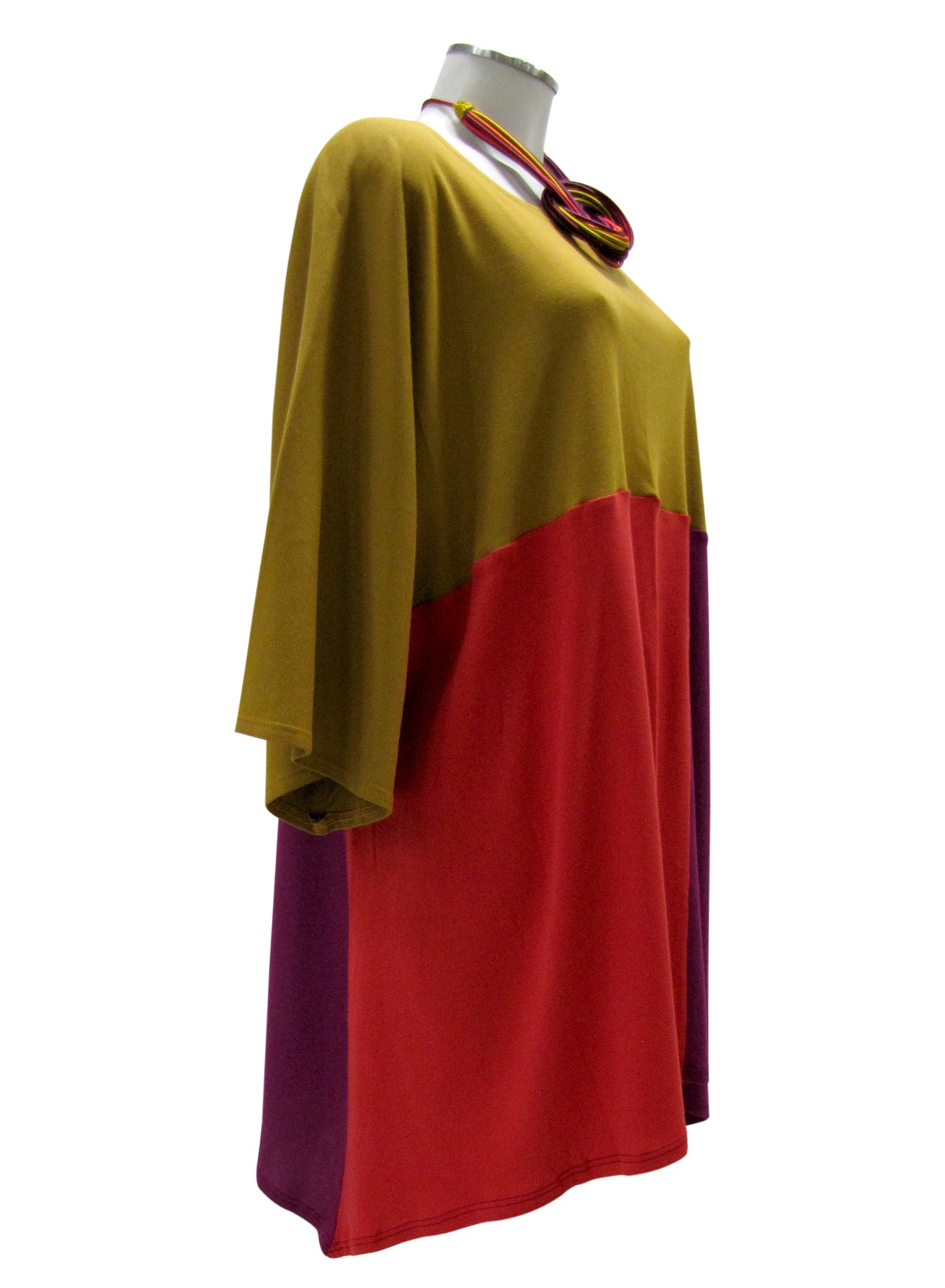 Maglia TRAPEZIO Rosso/Mauve/Senape