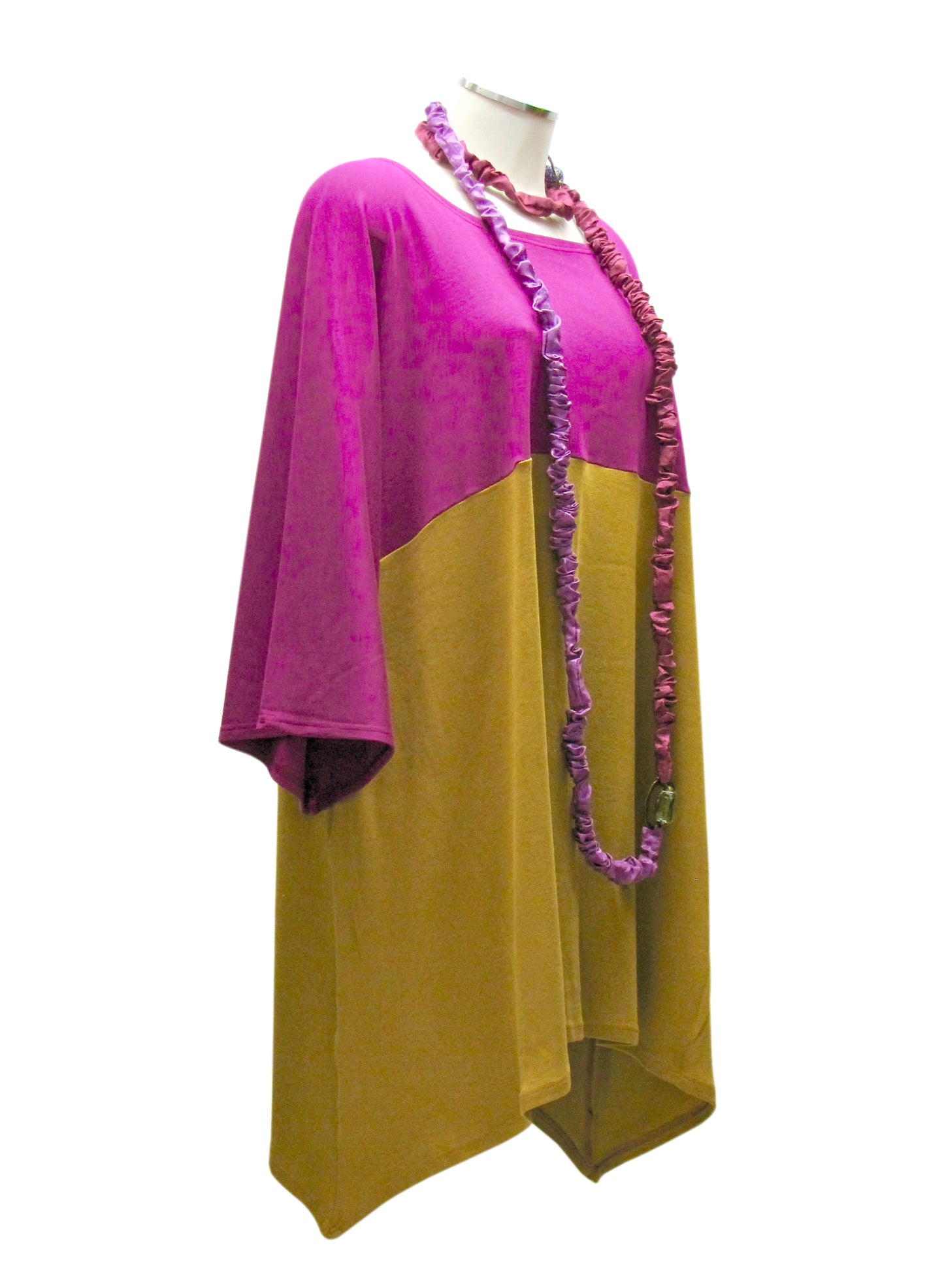 Maglia TRAPEZIO Mauve/Senape